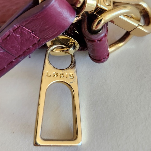 Lodis mauve/purple Leather messenger/crossbody/shoulder/clutch transformer bag - Picture 9 of 13